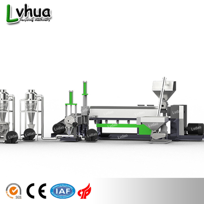Εξωθητής βιδών PVC δύναμης 30-15kw singleg και pellletizing γραμμή LDP 200-250kg/h
